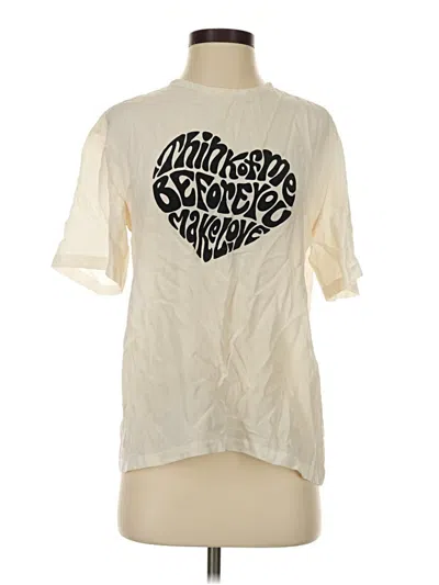 Pre-owned Equipment Short Sleeve T-shirt In Ivory