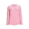 Equipment Pink Shirt With Patch Pockets With Flap