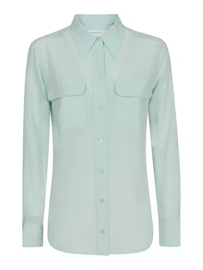 Equipment Signature Slim Shirt In Green