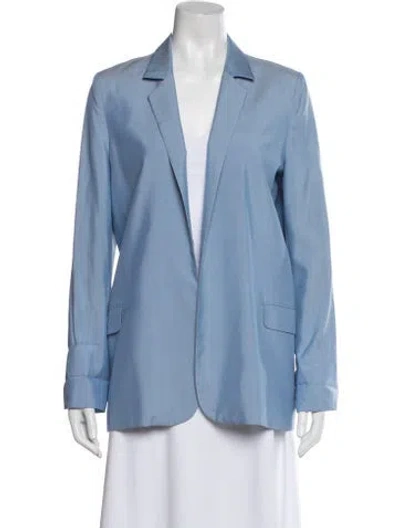 Pre-owned Equipment Silk Blazer In Blue