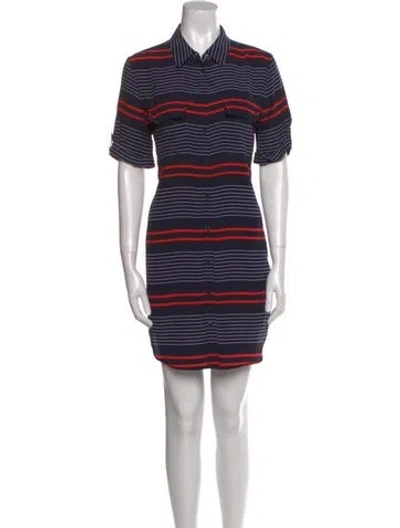 Pre-owned Equipment Silk Knee-length Dress In Black