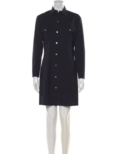 Pre-owned Equipment Silk Knee-length Dress In Black