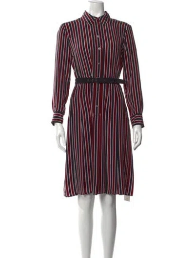 Pre-owned Equipment Silk Knee-length Dress In Black