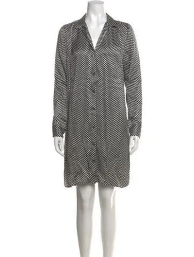 Pre-owned Equipment Silk Knee-length Dress In Black