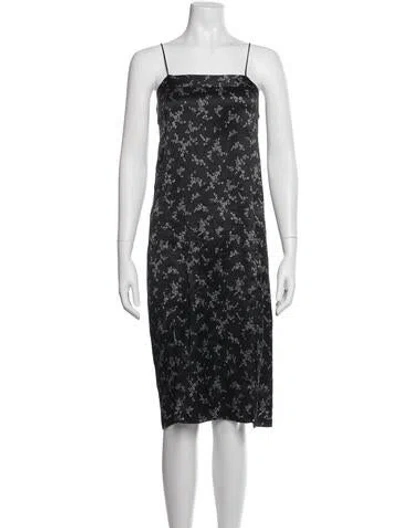 Pre-owned Equipment Silk Knee-length Dress In Blue