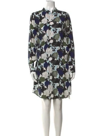 Pre-owned Equipment Silk Knee-length Dress In Multicolor