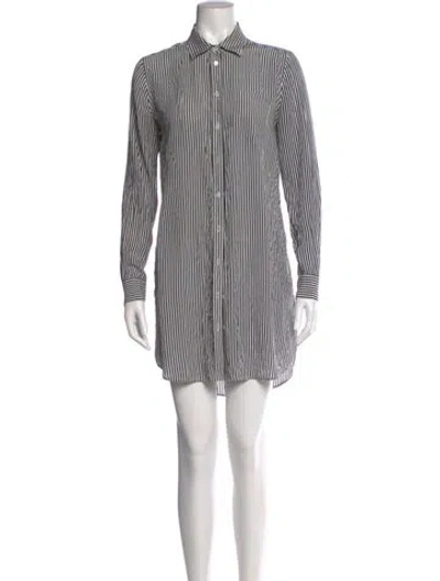 Pre-owned Equipment Silk Knee-length Dress In Neutral