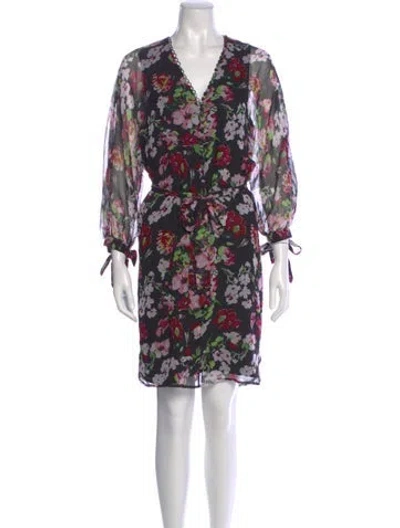 Pre-owned Equipment Silk Knee-length Dress W/ Tags In Black