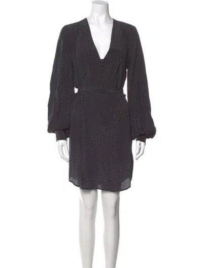 Pre-owned Equipment Silk Knee-length Dress W/ Tags In Gray