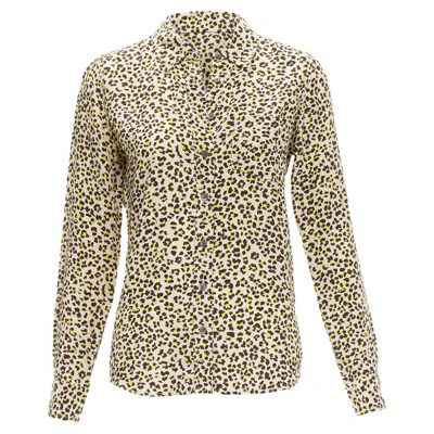 Equipment Silk Leopard Print Long Sleeve Shirt In Multi