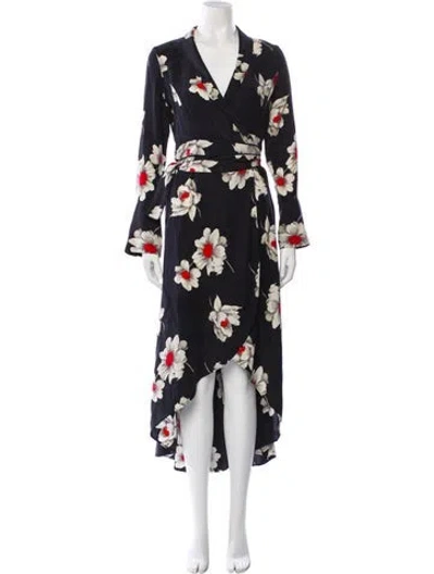 Pre-owned Equipment Silk Long Dress In Black