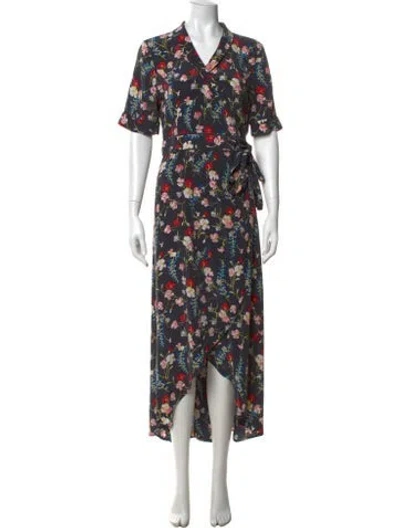 Pre-owned Equipment Silk Long Dress In Black