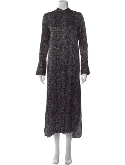 Pre-owned Equipment Silk Long Dress In Green