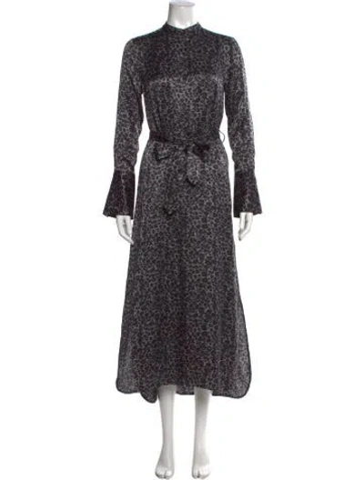 Pre-owned Equipment Silk Long Dress In Green