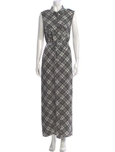 Pre-owned Equipment Silk Long Dress In Multi