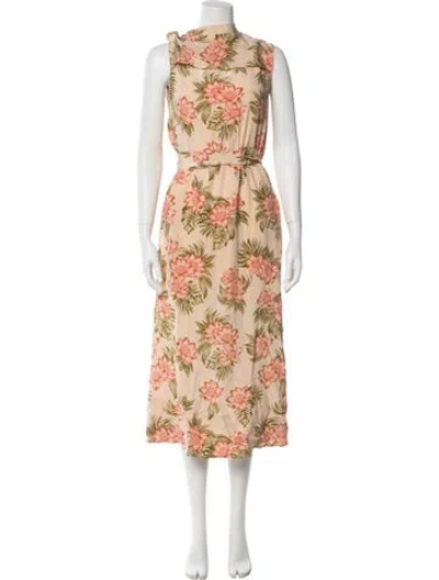 Pre-owned Equipment Silk Long Dress W/ Tags In Neutral