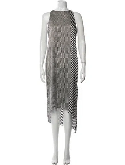 Pre-owned Equipment Silk Midi Length Dress In Black