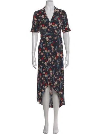 Pre-owned Equipment Silk Midi Length Dress In Black