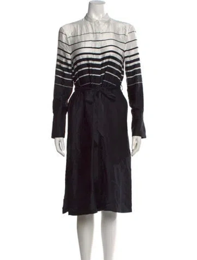 Pre-owned Equipment Silk Midi Length Dress In Black
