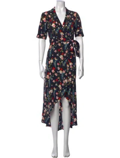 Pre-owned Equipment Silk Midi Length Dress In Black