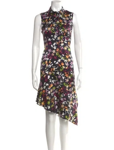 Pre-owned Equipment Silk Midi Length Dress In Blue