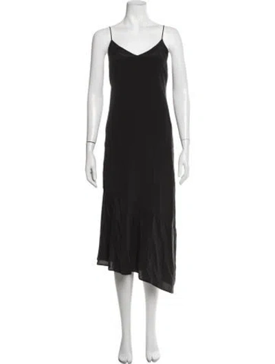 Pre-owned Equipment Silk Midi Length Dress In Grey