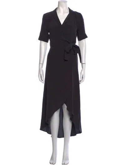 Pre-owned Equipment Silk Midi Length Dress In Grey