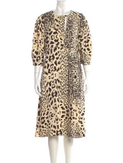 Pre-owned Equipment Silk Midi Length Dress In Multi