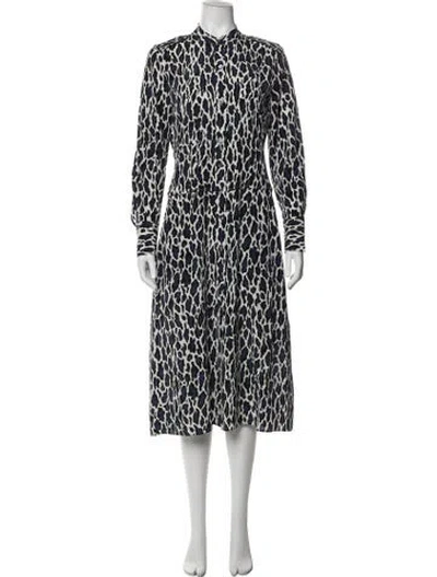 Pre-owned Equipment Silk Midi Length Dress In Multicolor