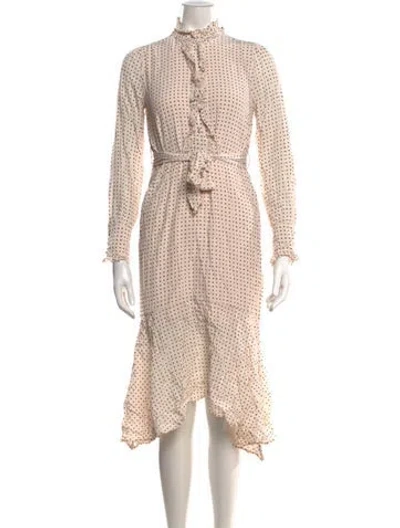 Pre-owned Equipment Silk Midi Length Dress In Pink