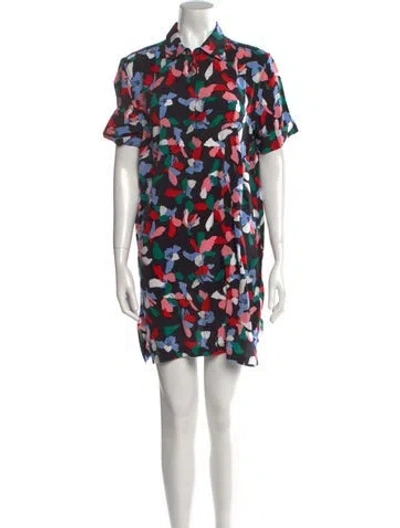 Pre-owned Equipment Silk Mini Dress In Black