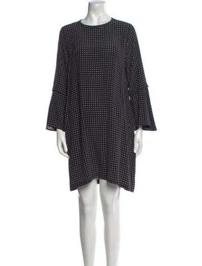 Pre-owned Equipment Silk Mini Dress In Black