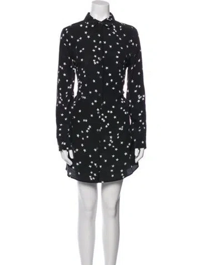 Pre-owned Equipment Silk Mini Dress In Black