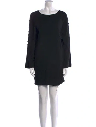 Pre-owned Equipment Silk Mini Dress In Black