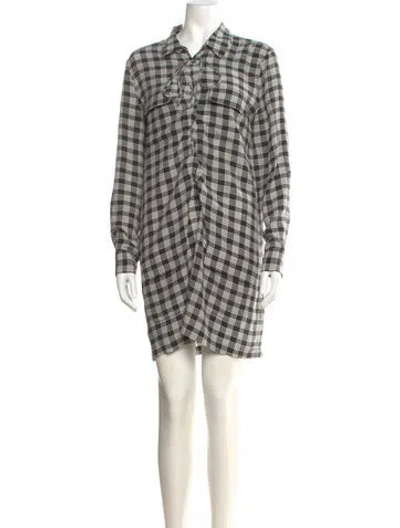 Pre-owned Equipment Silk Mini Dress In Black