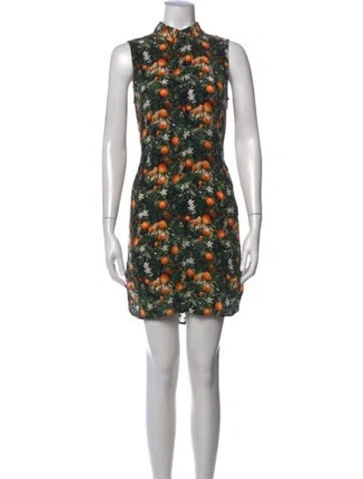 Pre-owned Equipment Silk Mini Dress In Black