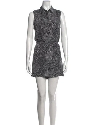 Pre-owned Equipment Silk Mini Dress In Black
