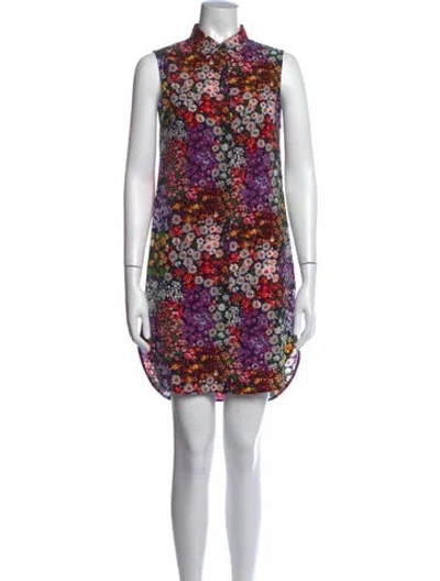 Pre-owned Equipment Silk Mini Dress In Black