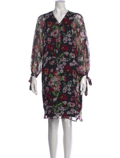 Pre-owned Equipment Silk Mini Dress In Black