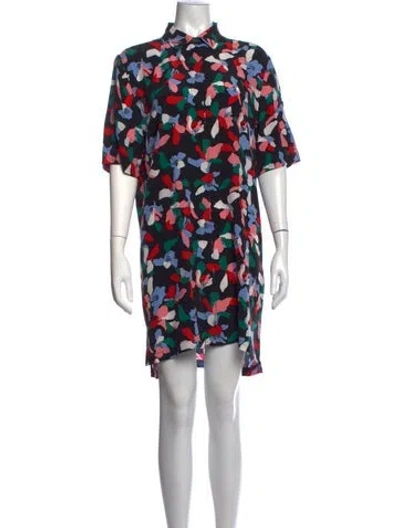 Pre-owned Equipment Silk Mini Dress In Black