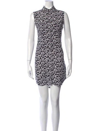Pre-owned Equipment Silk Mini Dress In Black