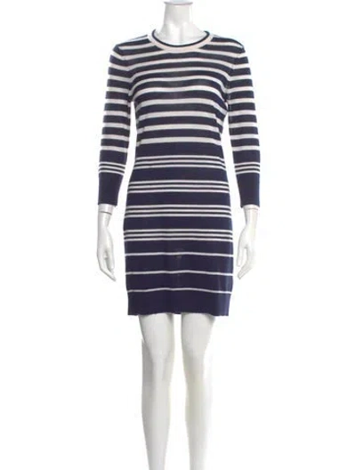 Pre-owned Equipment Silk Mini Dress In Blue