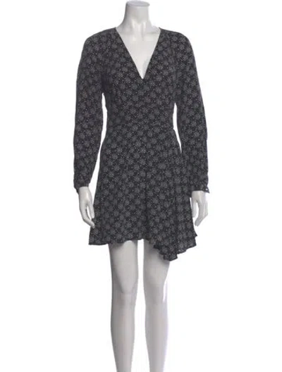 Pre-owned Equipment Silk Mini Dress In Gray