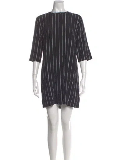 Pre-owned Equipment Silk Mini Dress In Gray