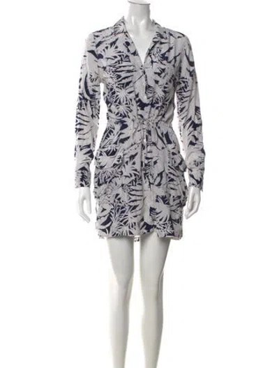 Pre-owned Equipment Silk Mini Dress In Grey