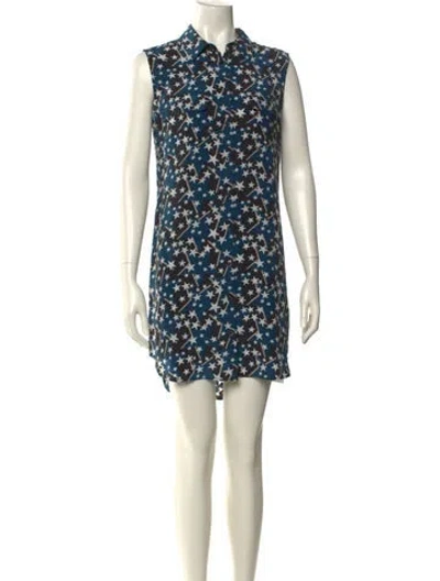 Pre-owned Equipment Silk Mini Dress In Multi