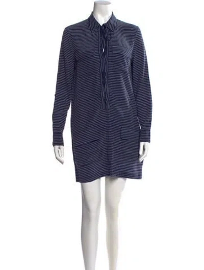 Pre-owned Equipment Silk Mini Dress In Multi