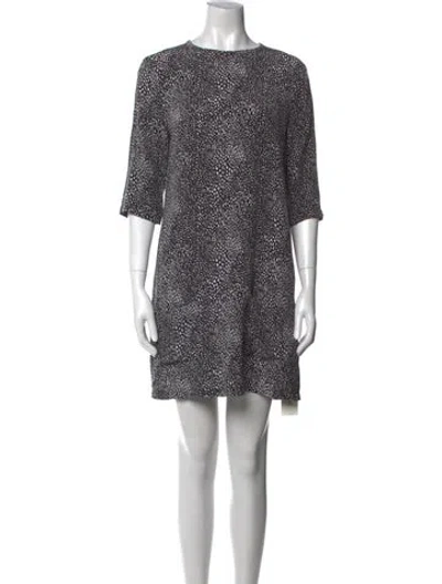 Pre-owned Equipment Silk Mini Dress In Multi