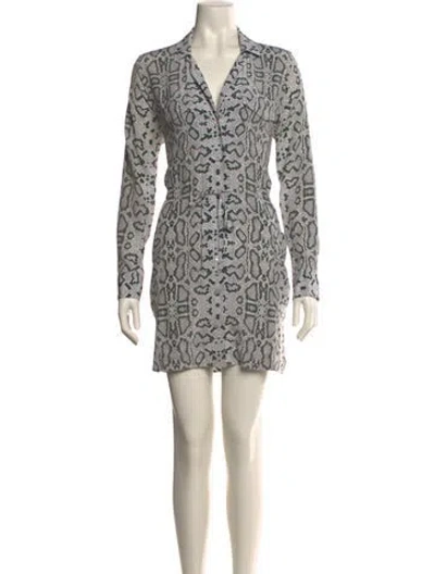 Pre-owned Equipment Silk Mini Dress In Multi