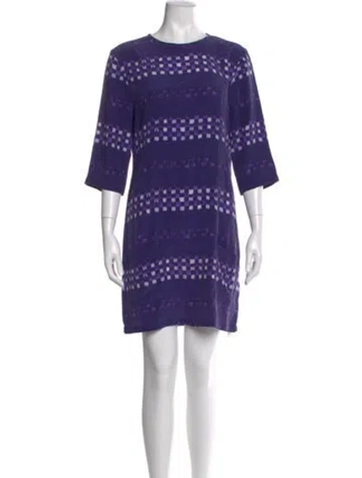 Pre-owned Equipment Silk Mini Dress In Multi